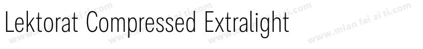 Lektorat Compressed Extralight字体转换